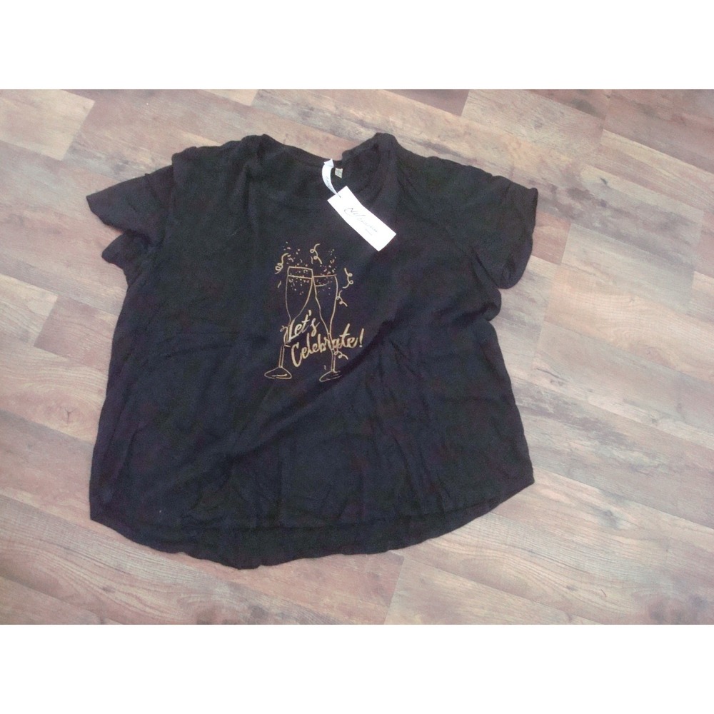2XL‎ WOMENS MY CELEBRATION WINE   FIRE SHIRT  SCRIPT  DEADSTOCK  VINTAGE T5
